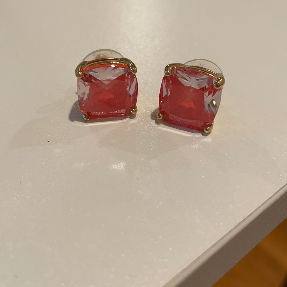 ** Pink Statement Earrings